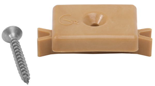 Пластиковая клипса с саморезом, Grinder шовный монтаж 5 mm бежевый купить в Пушкино