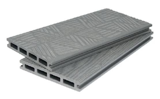 Террасная доска ДПК POLIVAN GROUP 3D+3D NEW пустотелая двухсторонняя DENPASAR Серый купить в Пушкино