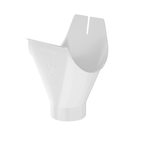 Водосток Aquasistem, система 125x90 - Воронка желоба RAL 9003 Белый купить в Пушкино