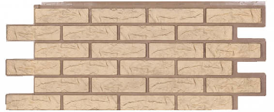 Фасадная панель Техоснастка, Лондон Брик, Желтый купить в Пушкино