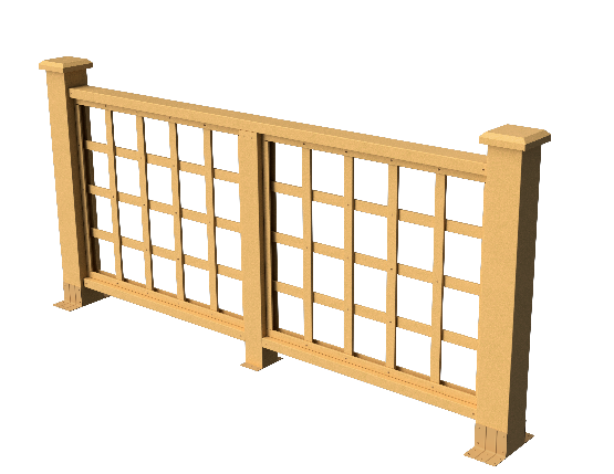 Ограждения декоративное ДПК GRINDERDECO Дувр песчаник купить в Пушкино