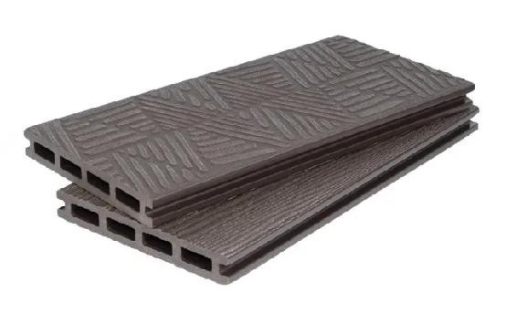Террасная доска ДПК POLIVAN GROUP 3D+3D NEW пустотелая двухсторонняя DENPASAR Тёмно-коричневый купить в Пушкино
