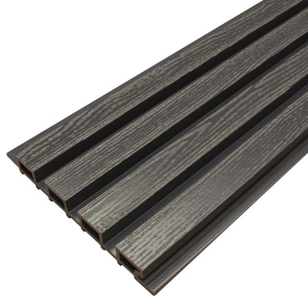 Фасадная доска из ДПК Faynag Wood Рейка Мокрый Асфальт купить в Пушкино