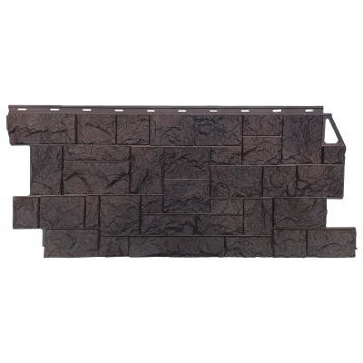 Фасадная панель FineBer, Камень Дикий, Коричневый