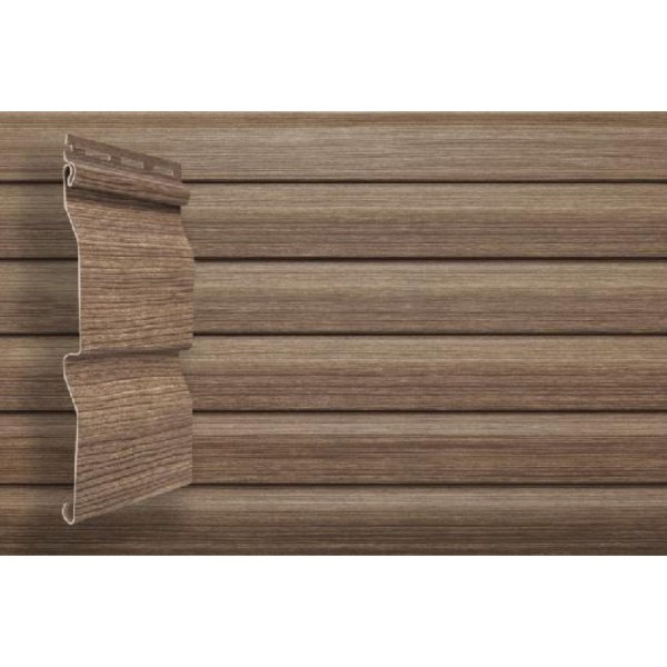 Виниловый сайдинг Grand Line Tundra Корабельная доска 3.00м - Кедр купить в Пушкино