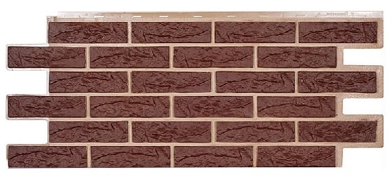 Фасадная панель Техоснастка, Лондон Брик, Коричневый купить в Пушкино