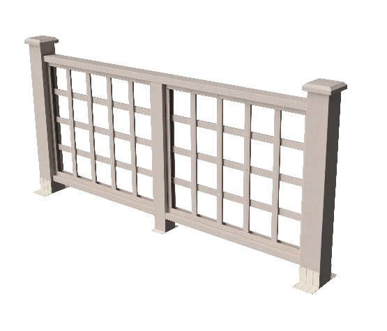 Ограждения декоративное ДПК GRINDERDECO Дувр выбеленый дуб купить в Пушкино