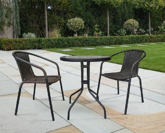 Комплект плетеной мебели AFINA из иск. ротанга Асоль-LR02 LRC-02/LRT-02-D60 Dark Brown купить в Пушкино