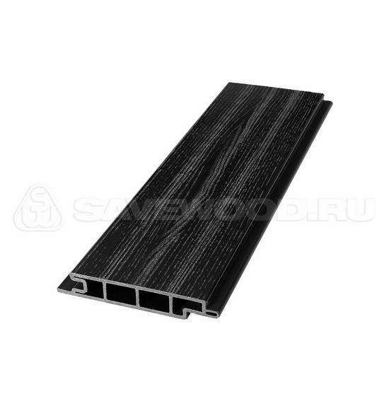 Террасная доска из ДПК SW Padus радиальный распил «SaveWood» чёрный купить в Пушкино