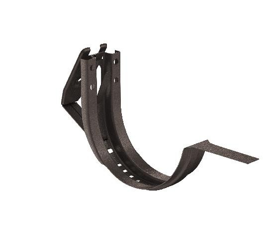 Водосток Aquasistem, Система 125x90 - Крюк крепления желоба короткий регулируемый RR 32 Тёмно-коричневый matt купить в Пушкино