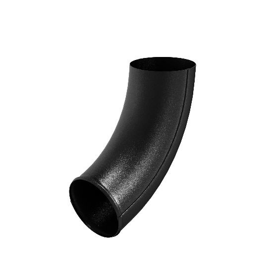 Водосток Aquasistem, система 125x90 - Отвод трубы RAL 9005 Чёрный купить в Пушкино