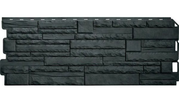 Фасадная панель Альта-Профиль Скалистый камень ЭКО Графит купить в Пушкино