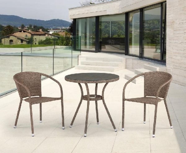 Комплект плетеной мебели AFINA из иск. ротанга T282ANT/Y137C-W56 Light Brown 2Pcs купить в Пушкино