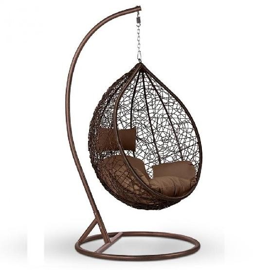 Кресло Подвесное из искусственного ротанга AFM-168A-L Brown купить в Пушкино