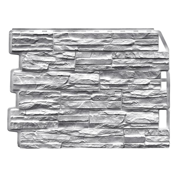 Фасадная панель FineBer, Скол - Светло-серый купить в Пушкино