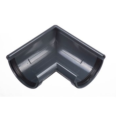 Угол желоба универсальный 90° Docke Lux ПВХ - Графит купить в Пушкино