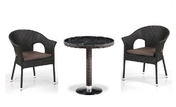 Комплект плетеной мебели AFINA из иск. ротанга T601/Y79A-W53 Brown 2Pcs купить в Пушкино