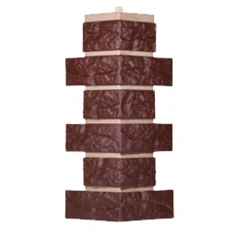 Угол T-Сайдинг-Кирпич Лондон Брик Коричневый купить в Пушкино