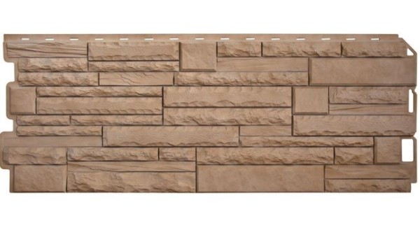 Фасадная панель Альта-Профиль Скалистый камень ЭКО Бежевый купить в Пушкино