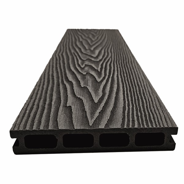 Террасная доская ДПК NanoWood Double 3D Антрацит купить в Пушкино