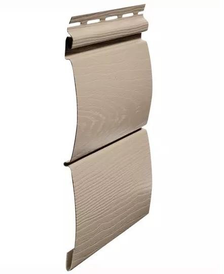 Виниловый сайдинг fineber (файнбер) - серия blockhouse (блокхаус) "бревно", сандал купить в Пушкино