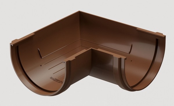 Угловой элемент 90˚ПВХ Docke STANDART Светло-коричневый купить в Пушкино