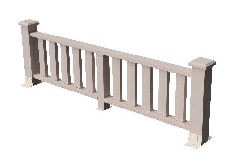 Ограждения декоративное ДПК GRINDERDECO Эрес выбеленый дуб купить в Пушкино