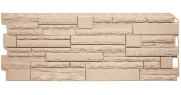 Фасадная панель Альта-Профиль Скалистый камень ЭКО Кремовый купить в Пушкино