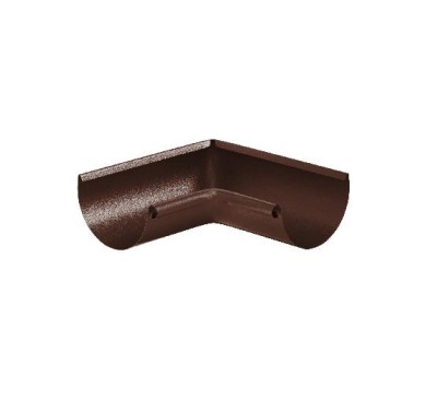 Водосток Aquasistem, Система 125x90 - Угол желоба, внутренний 90° RAL 8017 Коричневый matt