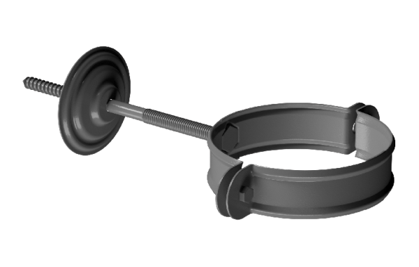 Хомут трубы D90 Döcke STAL PREMIUM Графит, (RAL 7024) купить в Пушкино