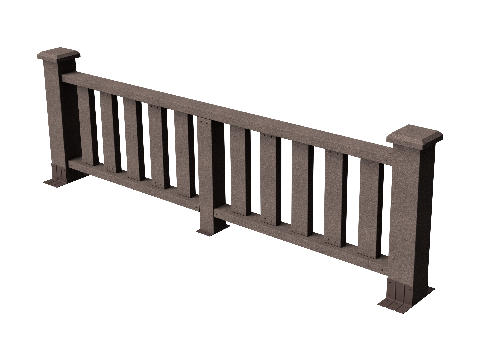 Ограждения декоративное ДПК GRINDERDECO Эрес венге купить в Пушкино