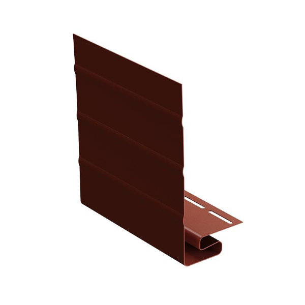 Ветровая J фаска планка для сайдинга, гранат купить в Пушкино