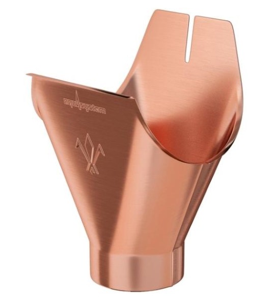 Водосток Aquasistem, система 150/100 - Воронка желоба медная купить в Пушкино