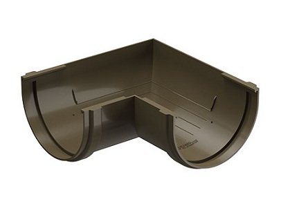 Угол желоба 90˚ Docke Premium ПВХ - Каштан купить в Пушкино