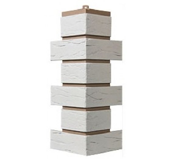 Угол T-Сайдинг-Кирпич Саман Белый купить в Пушкино