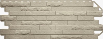 Фасадная панель Цокольный сайдинг Альта-профиль Кирпич-Антик ЭКО Кремовый