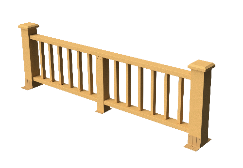 Ограждения декоративное ДПК GRINDERDECO Троя песчаник купить в Пушкино