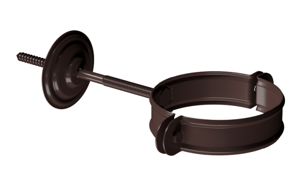 Хомут трубы D90 Döcke STAL PREMIUM Шоколад, (RAL 8019) купить в Пушкино