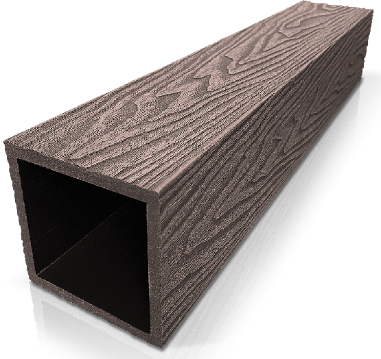 Столб ДПК 3D GardenParkett фактура дерева Венге купить в Пушкино