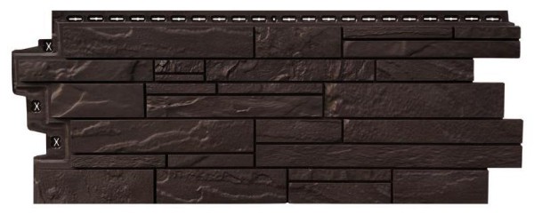 Фасадная панель Grand Line Скала Стандарт Шоколадный (коричневый) купить в Пушкино