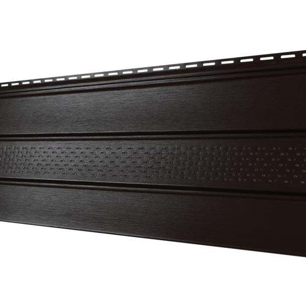 Софит Ю-Пласт PRO Классический перфорация по центру, коричневый купить в Пушкино