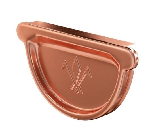 Водосток Aquasistem, система 150/100 - Заглушка желоба универсальная медная купить в Пушкино