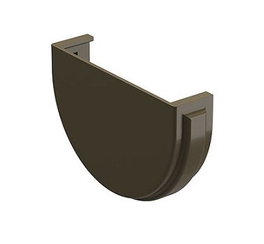 Заглушка желоба Docke Premium ПВХ - Каштан купить в Пушкино