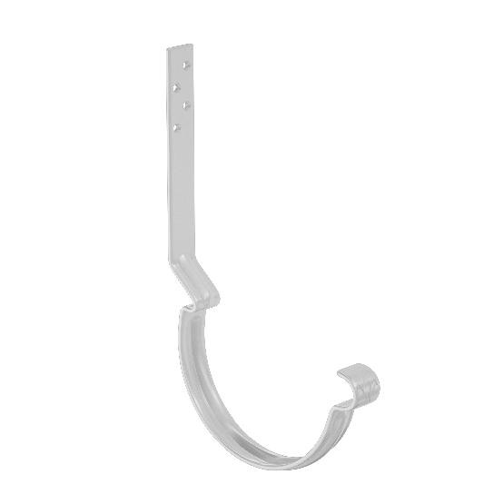 Водосток Aquasistem, система 150/100 - Крюк крепления желоба длинный RAL 9003 Белый купить в Пушкино