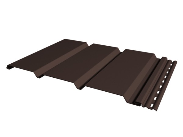 Софит к сайдингу ГЛАДКИЙ TECOS ТЁМНЫЙ-КАШТАН купить в Пушкино