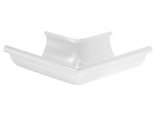 Водосток Aquasistem, система 125x90 - Угол желоба, наружный 90° RR 20 Белый купить в Пушкино