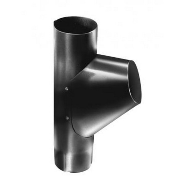 Водосток Grand Line 125x90 – Тройник RAL 9005 купить в Пушкино