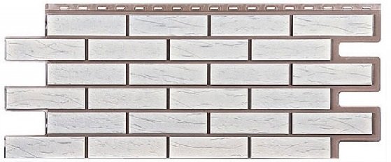 Фасадная панель T-Сайдинг-Кирпич Саман Белый купить в Пушкино