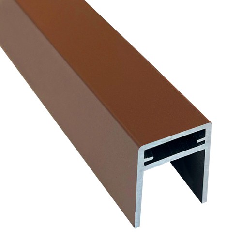 П-профиль Алюминиевый EasyDecking 35x25 Коричневый купить в Пушкино