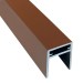П-профиль Алюминиевый EasyDecking 35x25 Коричневый купить в Пушкино